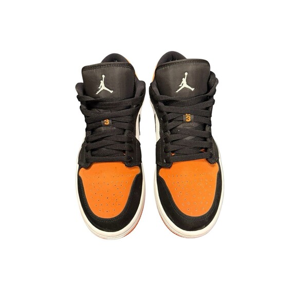 Nike Air Jordan 1 Low Men’s Size 8.5 White/Black-Starfish Shattered Backboard - Picture 2 of 10